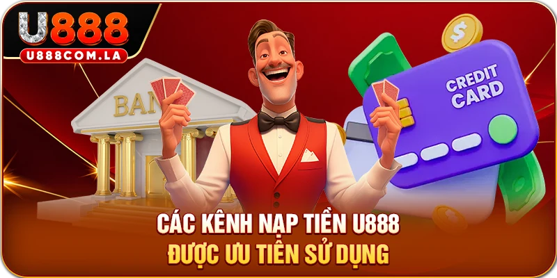 Các kênh nạp tiền U888 được ưu tiên sử dụng