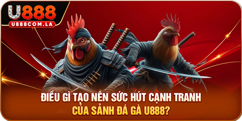 Điều gì tạo nên sức hút cạnh tranh của sảnh đá gà U888?