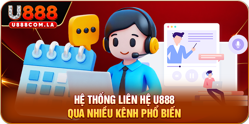 Hệ thống liên hệ U888 qua nhiều kênh phổ biến