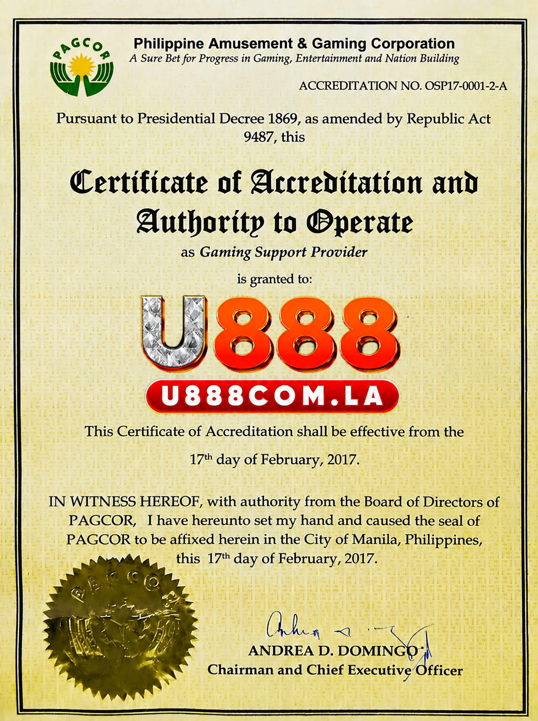 pagcor u888